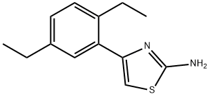 2-Thiazolamine, 4-(2,5-diethylphenyl)- Structure