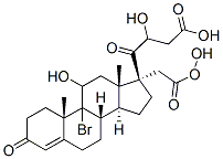 9-Bromo-11,17,21-trihydroxypregn-4-ene-3,20-dione17,21-diacetate Structure