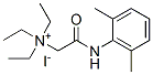 Ethanaminium, 2-((2,6-dimethylphenyl)amino)-N,N,N-triethyl-2-oxo-, iod ide Structure