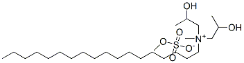 bis(2-hydroxypropyl)methyl(octadecyl)ammonium methyl sulphate Structure