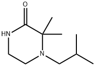 피페라지논,3,3-디메틸-4-(2-메틸프로필)-(9CI) 구조식 이미지