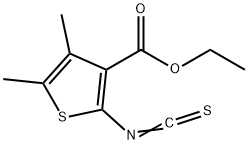 ETHYL 2-ISOTHIOCYANATO-4,5-DIMETHYLTHIOPHENE-3-CARBOXYLATE Structure