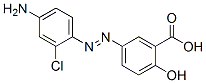 5-[(4-amino-2-chlorophenyl)azo]salicylic acid Structure