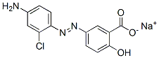 sodium 5-[(4-amino-2-chlorophenyl)azo]salicylate Structure