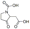 2-Pyrrolidineacetic  acid,  1-carboxy-3-oxo- Structure