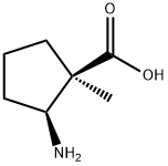 Cyclopentanecarboxylic acid, 2-amino-1-methyl-, cis- (9CI) Structure