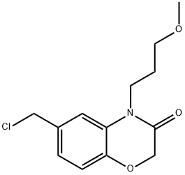 6-(chloromethyl)-4-(3-methoxypropyl)-2H-benzo[b][1,4]oxazin-3(4H)-one 구조식 이미지