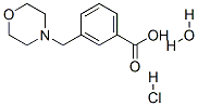 3-(MORPHOLIN-4-YLMETHYL)BENZOIC ACID HYDROCHLORIDE HYDRATE 구조식 이미지