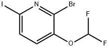 2-BROMO-3-DIFLUOROMETHOXY-6-IODOPYRIDINE Structure