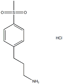 3-(4-(Methylsulfonyl)phenyl)propan-1-amine hydrochloride Structure