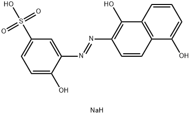 sodium 3-[(1,5-dihydroxy-2-naphthyl)azo]-4-hydroxybenzenesulphonate Structure