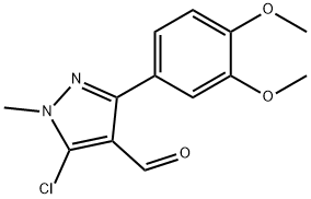 5-CHLORO-3-(3,4-DIMETHOXYPHENYL)-1-METHYL-1H-PYRAZOLE-4-CARBOXALDEHYDE Structure