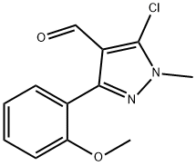 5-CHLORO-3-(2-METHOXYPHENYL)-1-METHYL-1H-PYRAZOLE-4-CARBOXALDEHYDE Structure