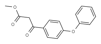 3-OXO-3-(4-PHENOXYPHENYL)PROPIONIC ACID METHYL ESTER Structure