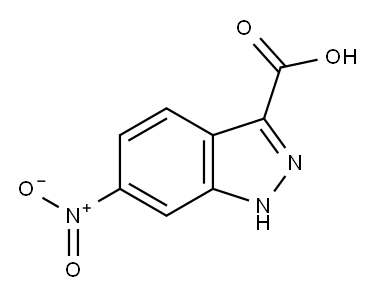 6-Nitro-3-indazolecarboxylic acid 구조식 이미지
