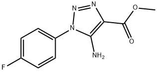 methyl 5-amino-1-(4-fluorophenyl)-1H-1,2,3-triazole-4-carboxylate Structure