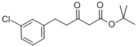 3-클로로-베타-옥소-벤젠펜탄산1,1-디메틸에틸에스테르 구조식 이미지