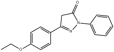 2,4-DIHYDRO-5-(4-ETHOXYPHENYL)-2-PHENYL-3H-PYRAZOL-3-ONE 구조식 이미지