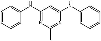 4,6-dianilino-2-methyl-pyrimidine Structure