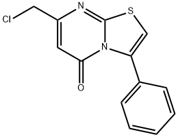 7-클로로메틸-3-페닐-티아졸로[3,2-A]피리미딘-5-온 구조식 이미지