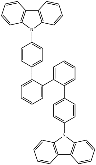 2,2'-bis(4-(carbazol-9-yl)phenyl)-biphenyl Structure