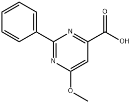 6-메톡시-2-페닐피리미딘-4-카르복실산 구조식 이미지