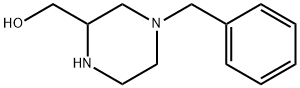 4-N-벤질-2-하이드록시메틸피페라진 구조식 이미지