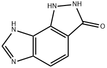 이미다조[4,5-g]인다졸-3(2H)-온,1,8-디하이드로- 구조식 이미지
