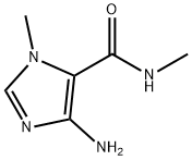 4-아미노-N,1-다이메틸-1H-이미다졸-5-카르복사미드 구조식 이미지