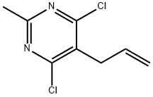 5-알릴-4,6-디클로로-2-메틸피리미딘 구조식 이미지