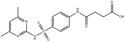 4-[[4-[[(4,6-dimethyl-2-pyrimidinyl)amino]sulphonyl]phenyl]amino]-4-oxobutyric acid 구조식 이미지