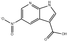 5-Nitro-7-azaindole-3-carboxylic acid Structure