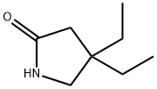 2-pyrrolidinone, 4,4-diethyl- 구조식 이미지