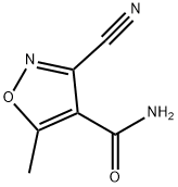 4-Isoxazolecarboxamide,  3-cyano-5-methyl- Structure