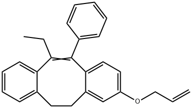 5,6-Dihydro-3-allyloxy-11-ethyl-12-phenyldibenzo[a,e]cyclooctene Structure