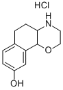 (+)-3,4,4a,5,6,10b-Hexahydro-2H-naphtho[1,2-b][1,4]oxazin-9-ol, Hydrochloride 구조식 이미지