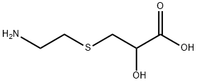 S-aminoethylmercaptolactic acid Structure