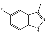 5-Fluoro-3-iodo-1H-indazole 구조식 이미지