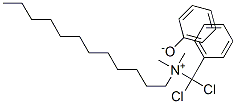 (dichlorobenzyl)dodecyldimethylammonium phenoxide Structure