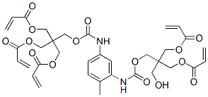 2-[(acryloyloxy)methyl]-2-[[[[3-[[[2,2-bis[(acryloyloxy)methyl]-3-hydroxypropoxy]carbonyl]amino]tolyl]carbamoyl]oxy]methyl]propane-1,3-diyl diacrylate  구조식 이미지