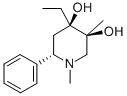 (3-alpha,4-alpha,6-beta)-1,3-Dimethyl-4-ethyl-6-phenyl-3,4-piperidined iol 구조식 이미지