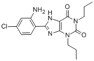 1,3-DIPROPYL-8-(2-AMINO-4-CHLOROPHENYL)-XANTHINE Structure