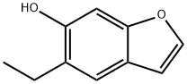 6-Benzofuranol,  5-ethyl- Structure
