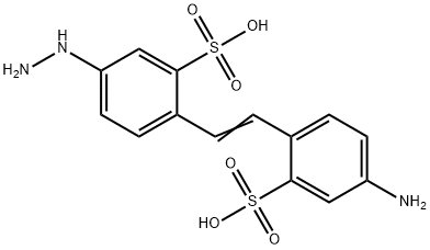4-Amino-4'-hydrazino-2,2'-stilbenedisulfonic acid Structure