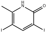 3,5-DIIODO-6-METHYLPYRIDIN-2-OL Structure