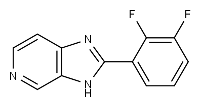 2-(2,3-DIFLUORO-PHENYL)-1H-IMIDAZO[4,5-C]PYRIDINE Structure