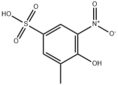 4-hydroxy-3-methyl-5-nitrobenzenesulphonic acid  Structure