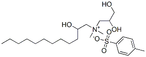 (2,3-dihydroxypropyl)(2-hydroxydodecyl)dimethylammonium toluene-p-sulphonate Structure