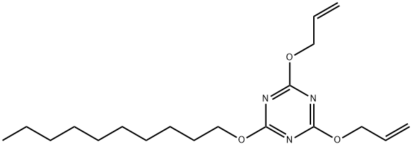 4,6-diallyloxy-2-decyloxy-1,3,5-triazine  Structure