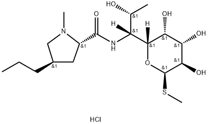 Lincomycin hydrochloride 구조식 이미지